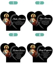 Wieczny Znicz Solarny Premium Jezus na Grób Wszystkich Świętych