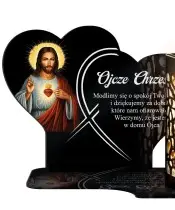 Wieczny Znicz Solarny Premium Jezus na Grób Wszystkich Świętych