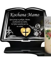 Znicz Premium Statuetka Led Księga Świeca Pamiętamy Na Cmentarz