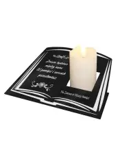 Statuetka Księga Premium Ze Świecą Na Grób Pomnik Wszystkich Świętych