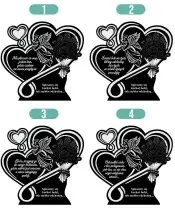 Znicz Solarny LED Statuetka Premium Na Wszystkich Świętych Dla Taty Mamy