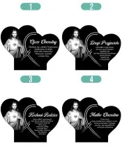 Znicz Solarny LED Statuetka z Jezusem Na Wszystkich Świętych Dla Taty Mamy