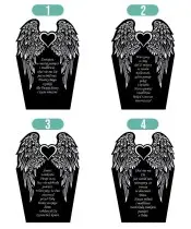 Znicz Solarny LED Statuetka Premium Skrzydła Serce Na Wszystkich Świętych