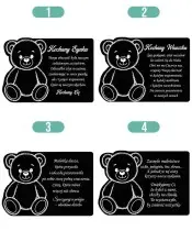 Znicz Solarny LED Statuetka Miś Dla Dziecka Na Wszystkich Świętych