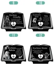 Znicz Solarny Kula LED Statuetka Premium Księga Na Wszystkich Świętych