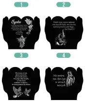 Duży Znicz LED z Latarnią Pamiętamy + Świeca Na Wszystkich Świętych