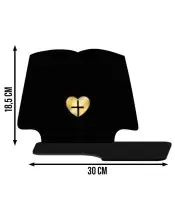 Duży Znicz LED z Latarnią Czarną + Anioł LED Na Wszystkich Świętych