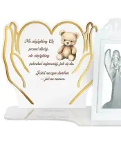 Duży Znicz LED Dla Dzieci z Latarnią Białą + Anioł LED Na Wszystkich Świętych