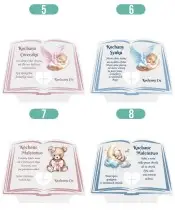 Znicz LED Dla Dziecka z Latarnią Białą Pamiętamy + Świeca Na Wszystkich Świętych