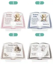 Znicz LED Dla Dziecka z Latarnią Białą Pamiętamy + Świeca Na Wszystkich Świętych