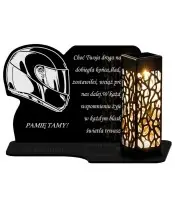 Znicz Solarny LED Dla Motocyklisty Kask Na Wszystkich Świętych