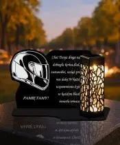 Znicz Solarny LED Dla Motocyklisty Kask Na Wszystkich Świętych