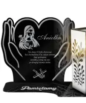 Znicz Solarny XL Premium LED Srebrny Na Cmentarz Wszystkich Świętych