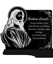 Jezus Chrystus – Znicz Solarny XL Na Grób | wieczneznicze.pl