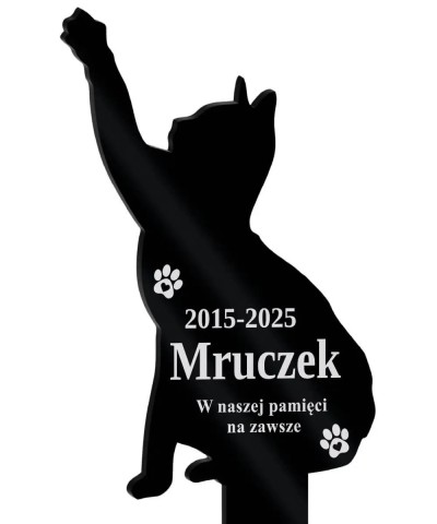 Cat Memorial Plaque With Engraving | wieczneznicze.pl