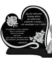 Anioł z Gipsu – Statuetka LED Na Grób
