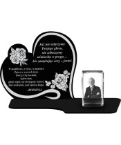 Crystal Heart – Statuette With 3D Photo | wieczneznicze.pl
