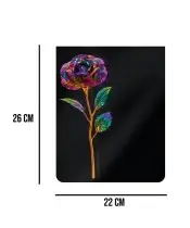Rose Multicolor – Premium-Grabstatuette 26 cm