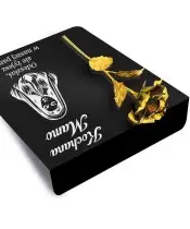 Goldene Rose – Premium-Grabstatuette 26 cm