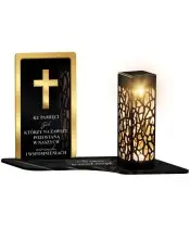 Golden Cross – Solar Grave Light For The Headstone