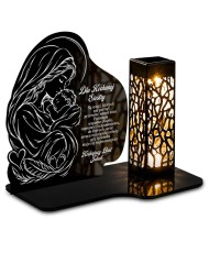 Lampion pamięci Matczyna opieka — Maryja z Dzieciątkiem — wzór i szczegóły