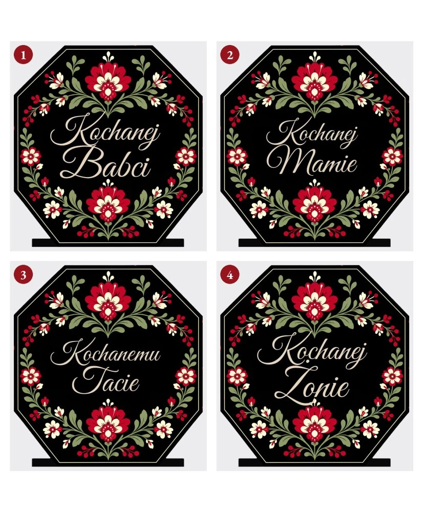 Kwiaty ludowe — sentencje 1–4