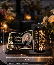 Księga z różańcem i liliami ze zdjęciem — zdjęcie 5