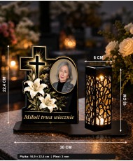 Krzyż z liliami ze zdjęciem — zdjęcie 5