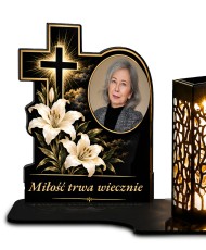 Krzyż z liliami ze zdjęciem — zdjęcie 2