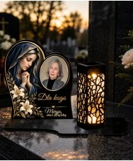 Maryja z liliami ze zdjęciem — zdjęcie 3