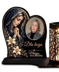 Maryja z liliami ze zdjęciem — zdjęcie 2