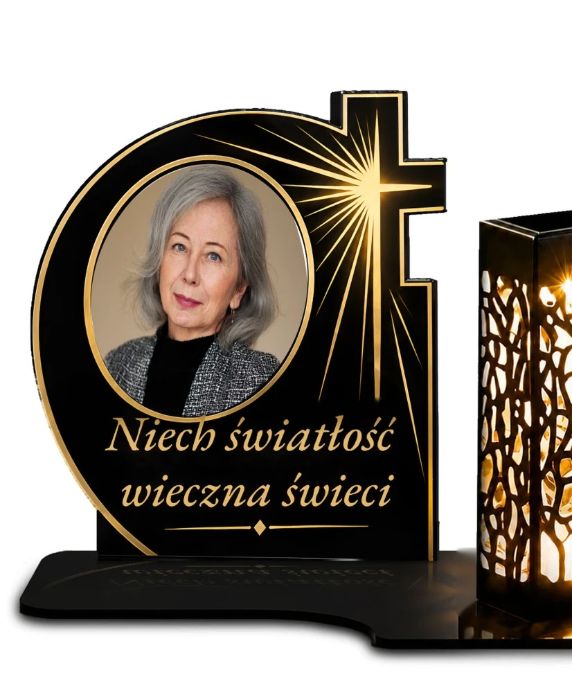 Krzyż w blasku ze zdjęciem — zdjęcie 2