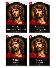 Jezus w koronie cierniowej — sentencje 5–8