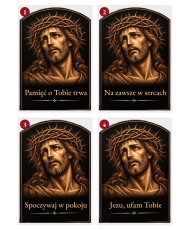 Jezus w koronie cierniowej sepia — sentencje 1–4