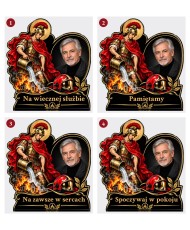 Święty Florian ze zdjęciem — sentencje 1–4