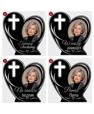 Serce z krzyżem ze zdjęciem — sentencje 5–8