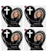 Serce z krzyżem ze zdjęciem — sentencje 5–8