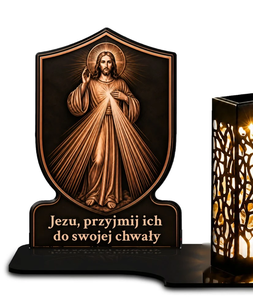 Jezus Miłosierny sepia — zdjęcie 2