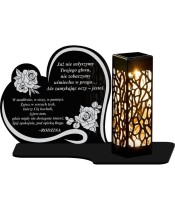 Solar Grablicht LED Für Grab Herz Mit Verzierung Allerheiligen Statuette