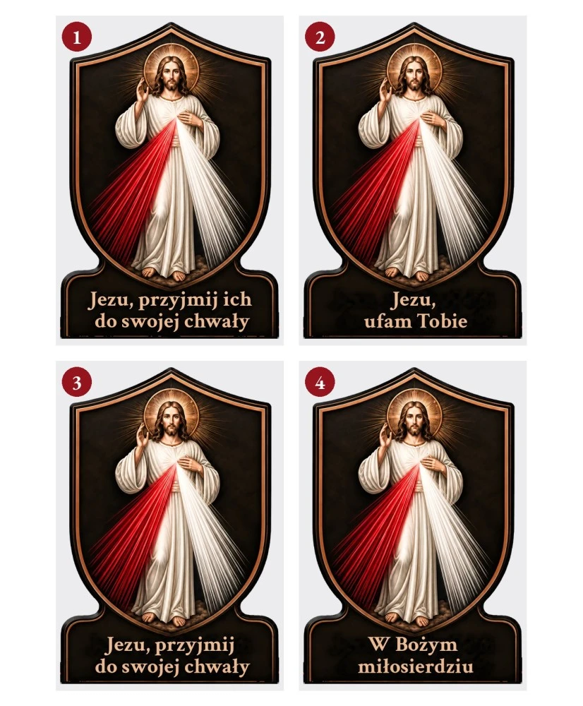 Jezus Miłosierny — sentencje 1–4