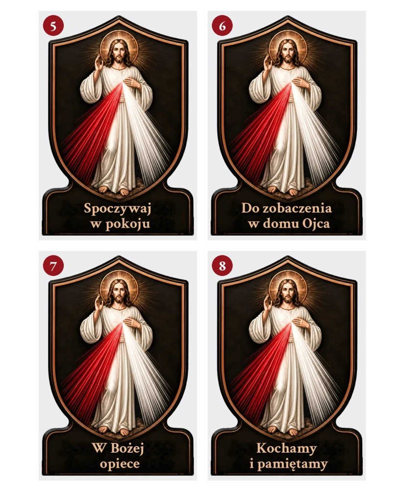 Jezus Miłosierny — sentencje 5–8