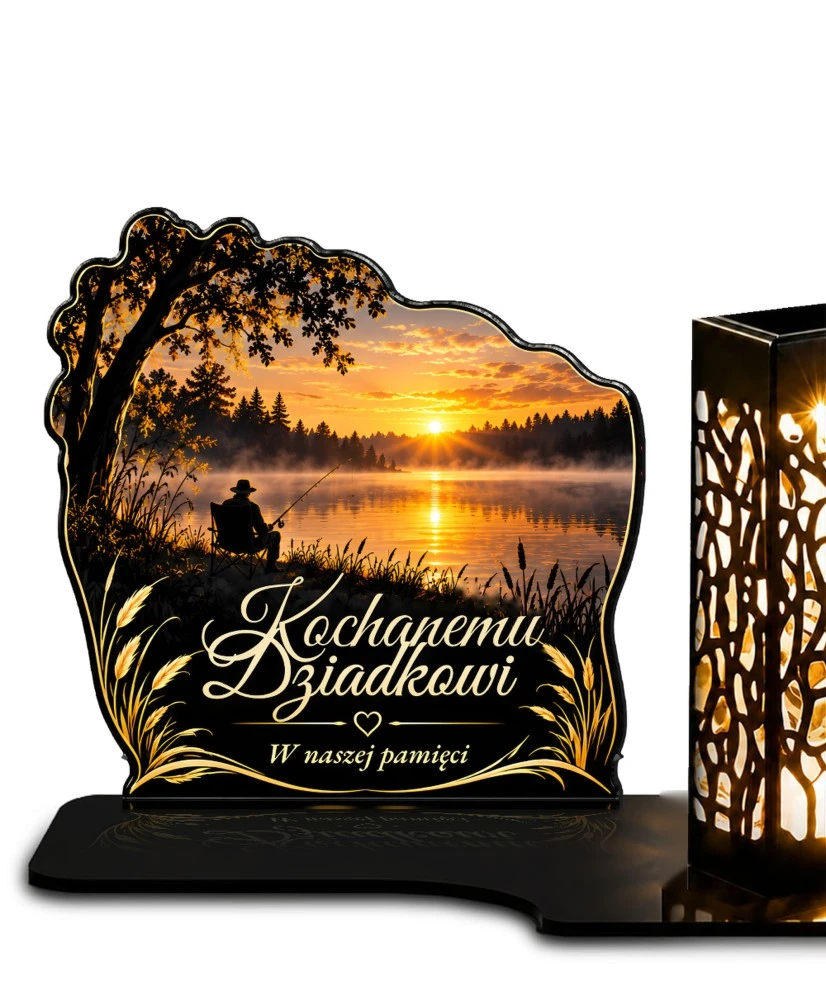 Wędkarz nad jeziorem — zdjęcie 2