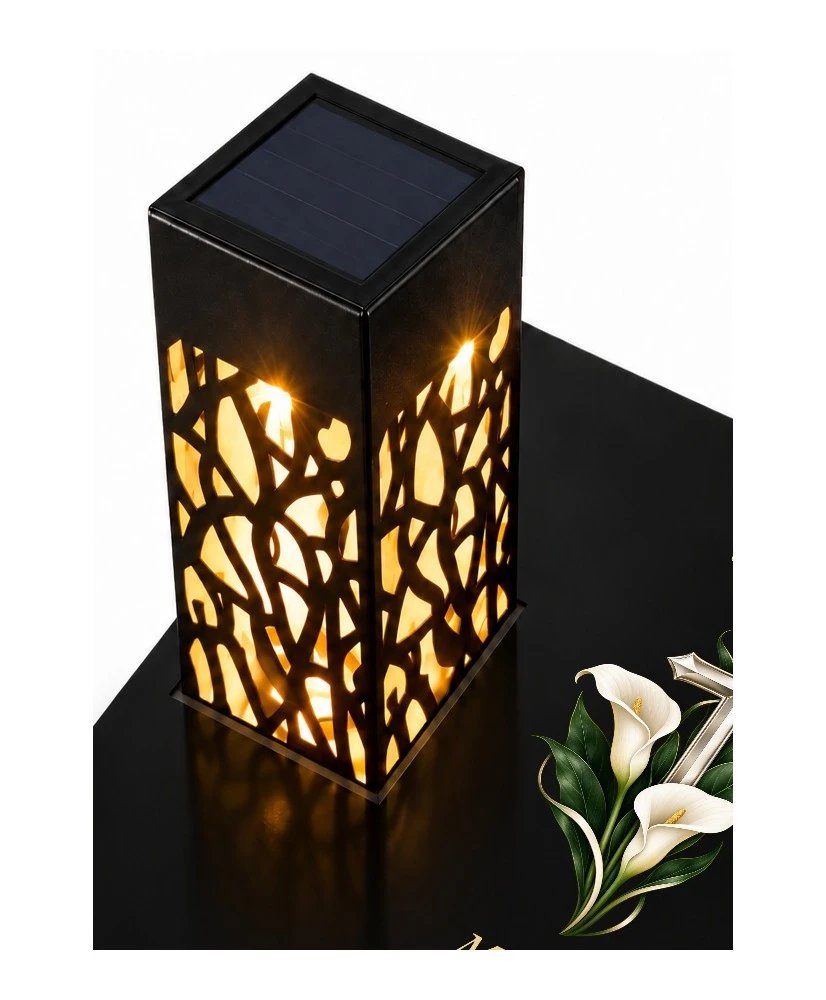 Gięty Kalie i krzyż — lampion