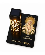 Gięty Matka Boża Ostrobramska — detal nadruku