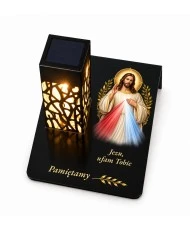 Gięty Jezus Miłosierny — detal nadruku