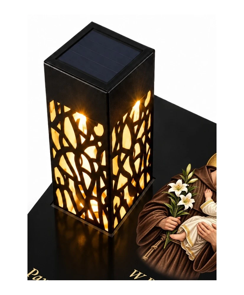 Gięty Święty Antoni z Dzieciątkiem — lampion