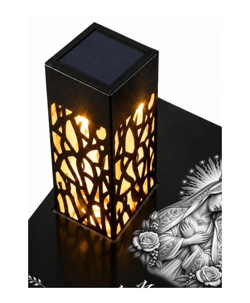 Gięty Matka Boża Ostrobramska mono — lampion