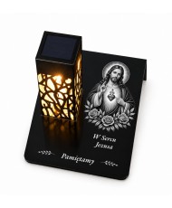 Gięty Najświętsze Serce Jezusa mono — detal nadruku
