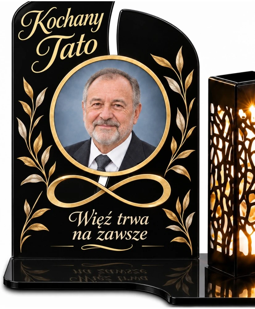 Nieskończona więź ze zdjęciem — detal zdjęcia i nadruku