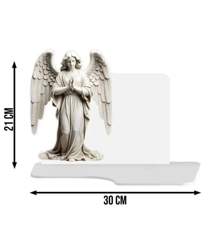 Large Premium Candle XL for Cemetery Grave Angel LED | wieczneznicze.pl